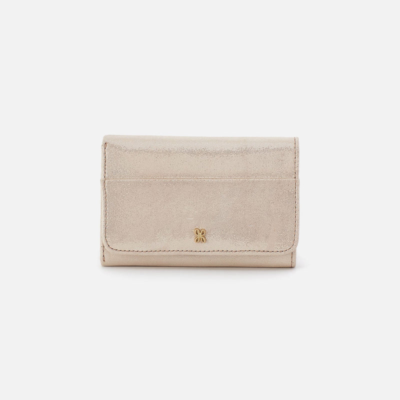 Jill Trifold Wallet Sand Shimmer