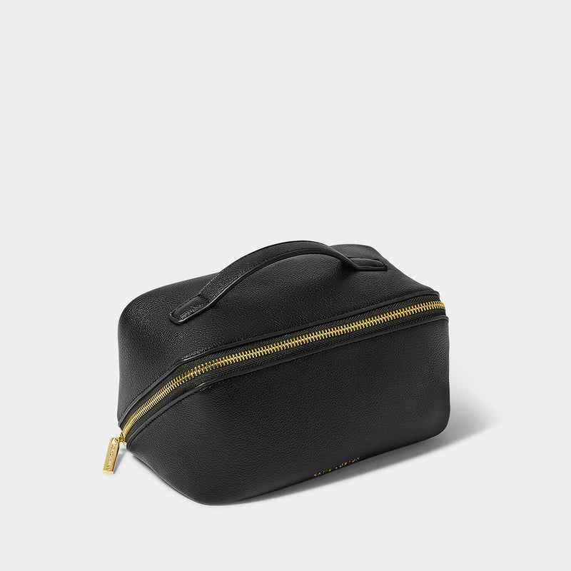 Black Medium Make Up/ Wash Bag