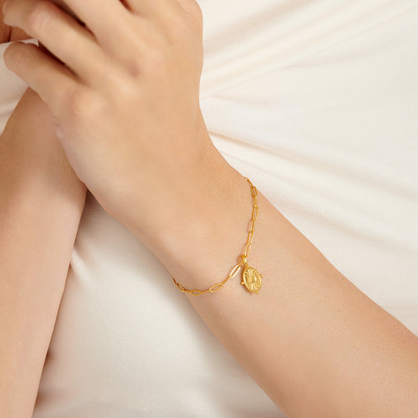 Talis Waterproof Gold Charm Bracelet