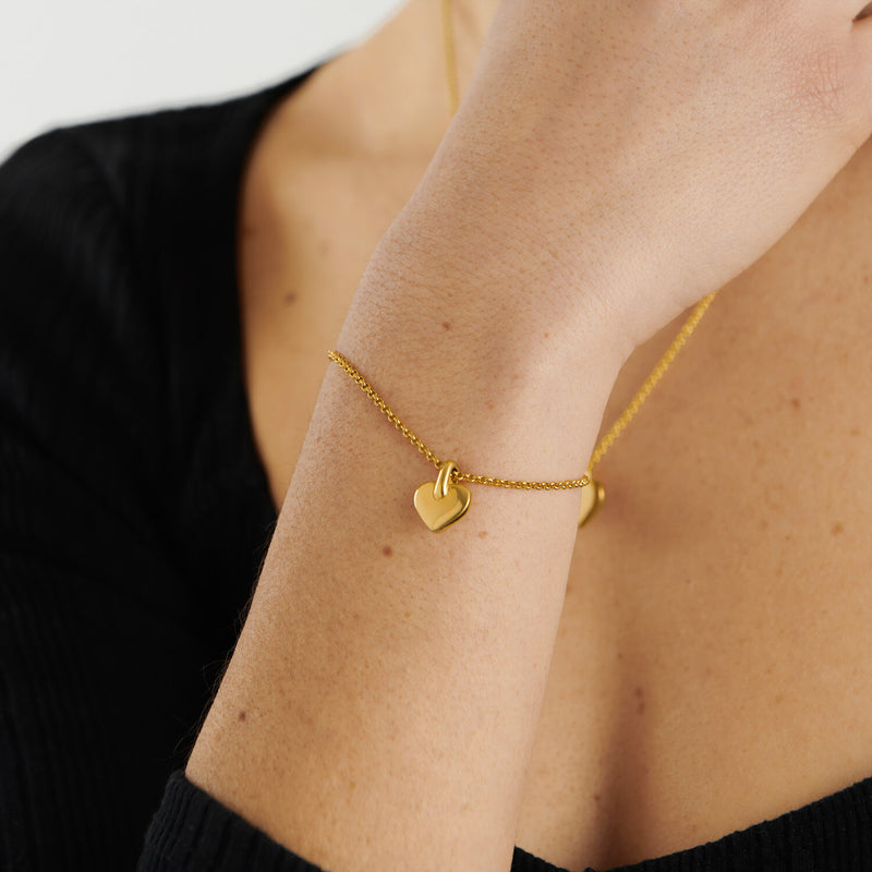 Alora Heart Waterproof Gold Bracelet