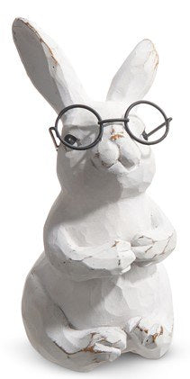 White Bunny with Glasses