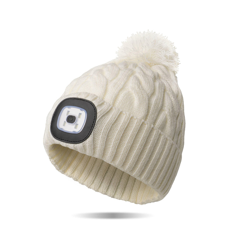 Night Scope Nova Pom Hat - White