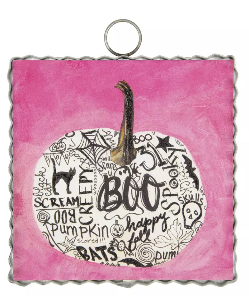 Mini Gallery Pink Boo Pumpkin