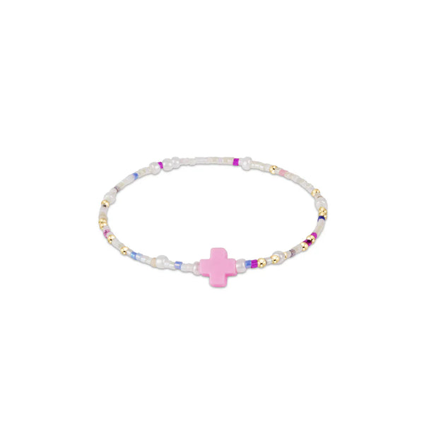 Egirl Hope Unwritten Signature Cross Bracelet - With Sprinkles On Top