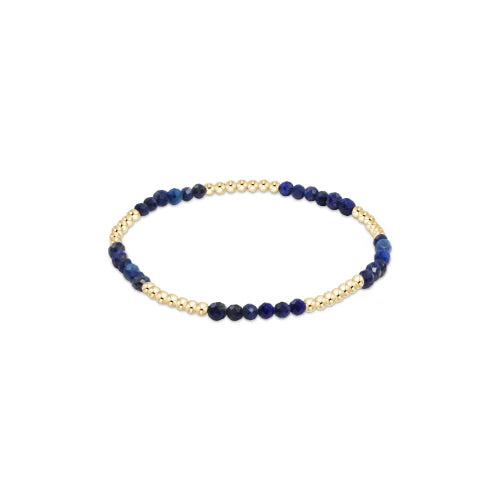 Blissful Pattern 2.5mm Bead Bracelet Lapis