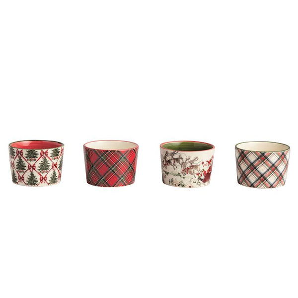 Tartan Christmas Tidbit Dish