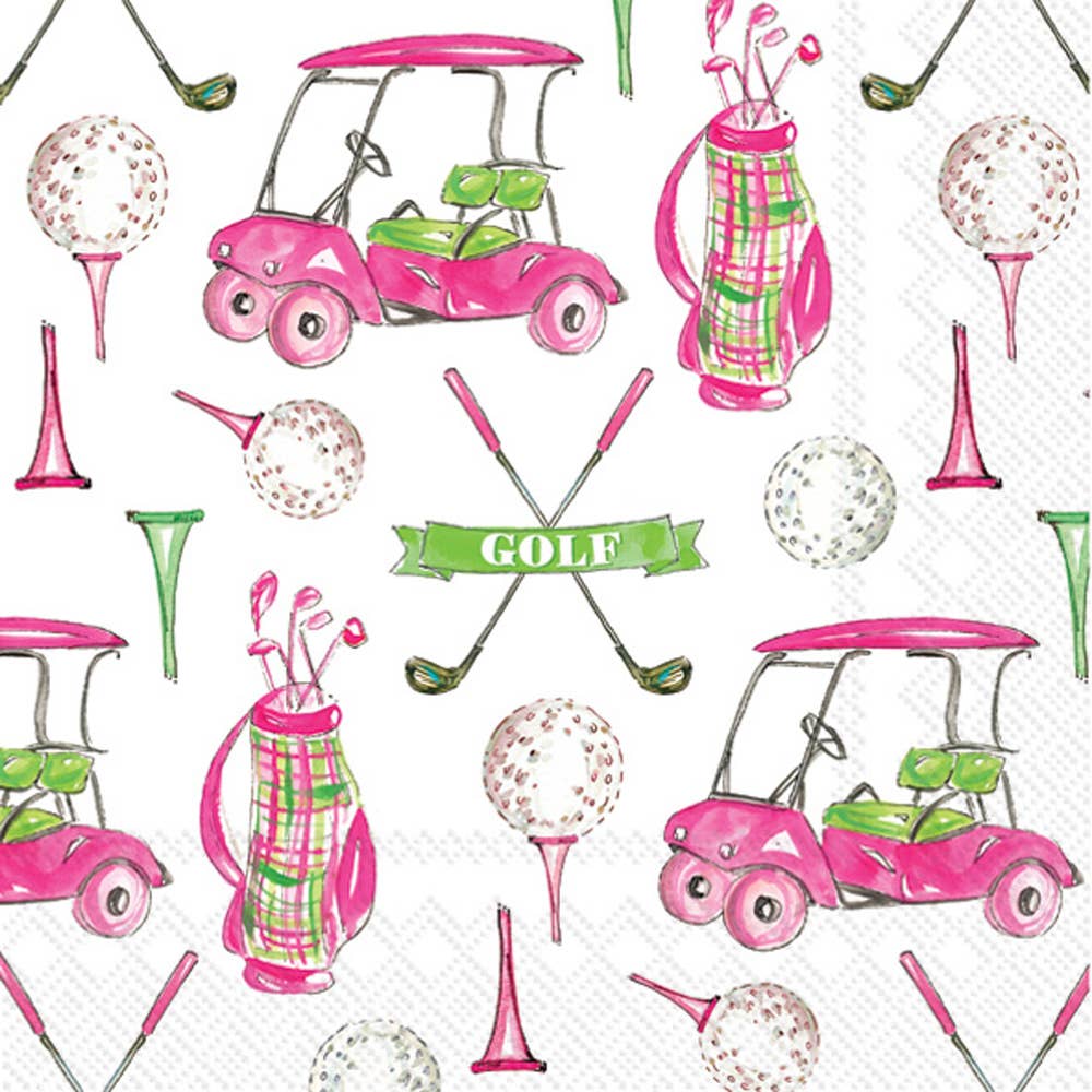 Rosanne Beck Girly Golf Cocktail Napkins - Thumbnail 2