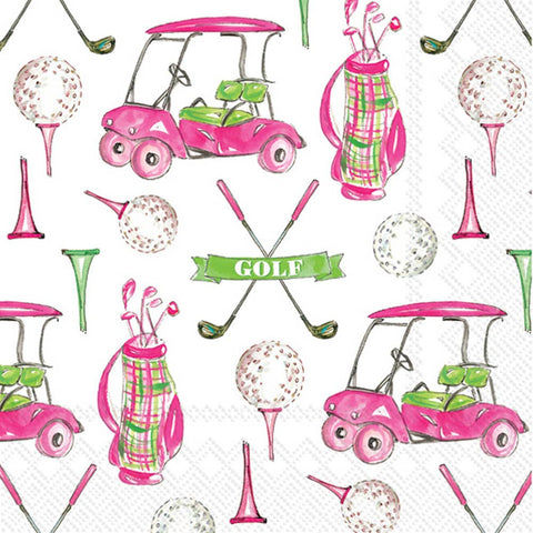 Rosanne Beck Girly Golf Cocktail Napkins - Thumbnail 3