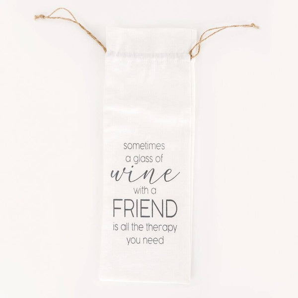 Wine With Friends Wine Bag
