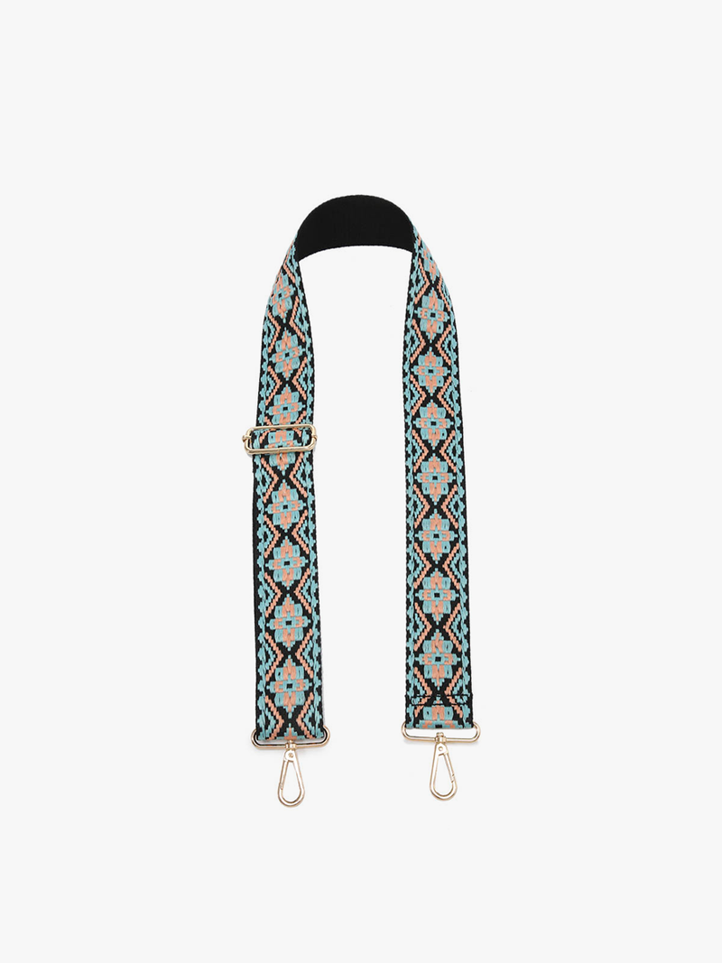 Turquoise Tribal Guitar Strap