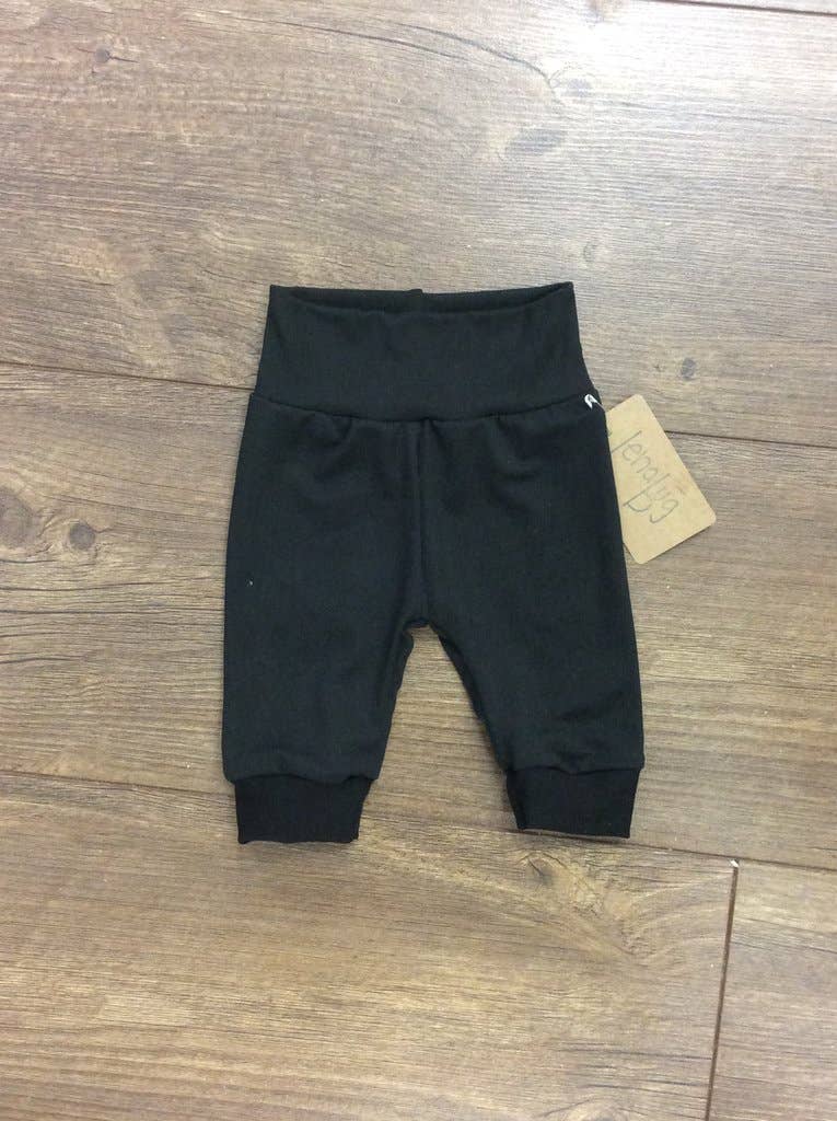 Solid Black Baby Joggers