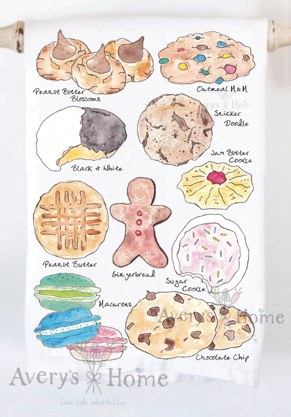 Favorite Cookies Kitchen Dish Towel