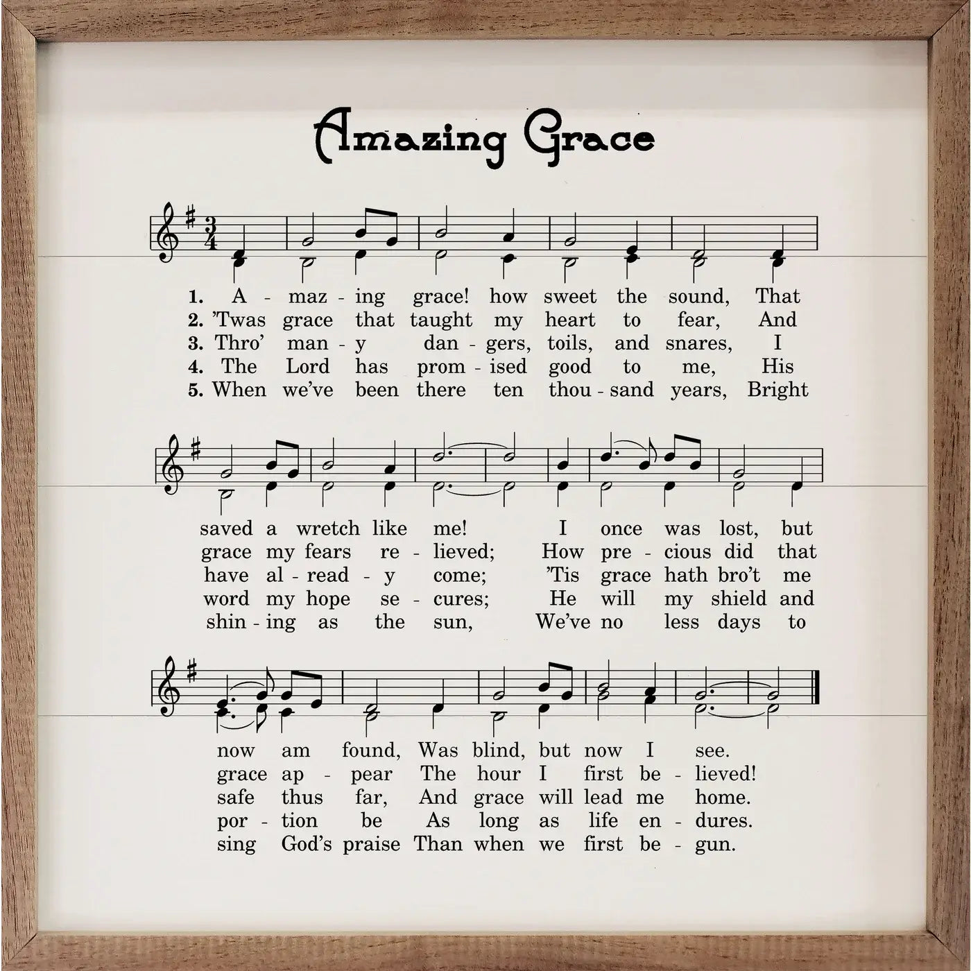 amazing-grace-sheet-music-white-4-x-4-x-1-bella-chic-home-and-gift for Free Printable Amazing Grace Hymn Amazing Grace Sheet Music White: 4 x 4 x 1 – Bella Chic Home and Gift for Free Printable Amazing Grace Hymn