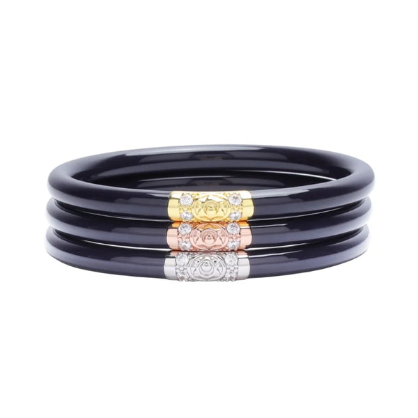 Navy Three Kings All Weather Bangles Set of 3