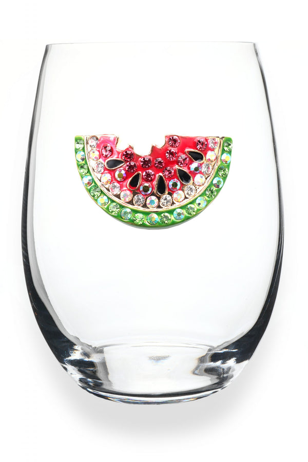 Watermelon Stemless Wine Glass