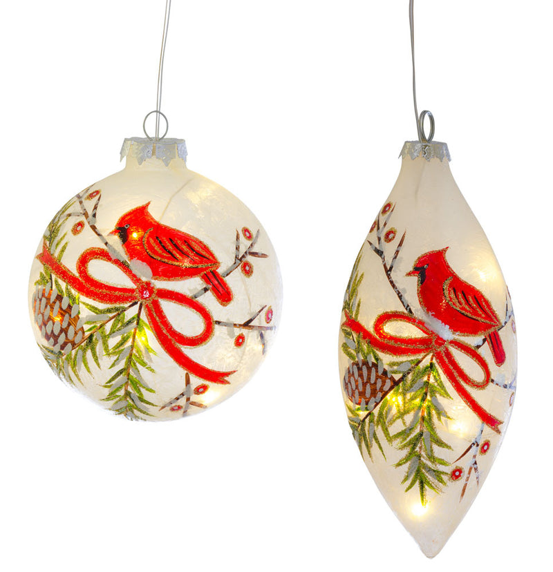 LED Cardinal Ornament