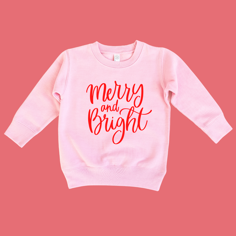 Merry & Bright Pullover Toddler Christmas sweatshirt