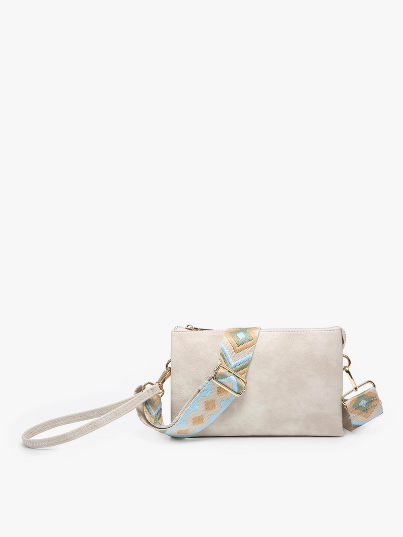 Off White Izzy Crossbody w/ Guitar Strap