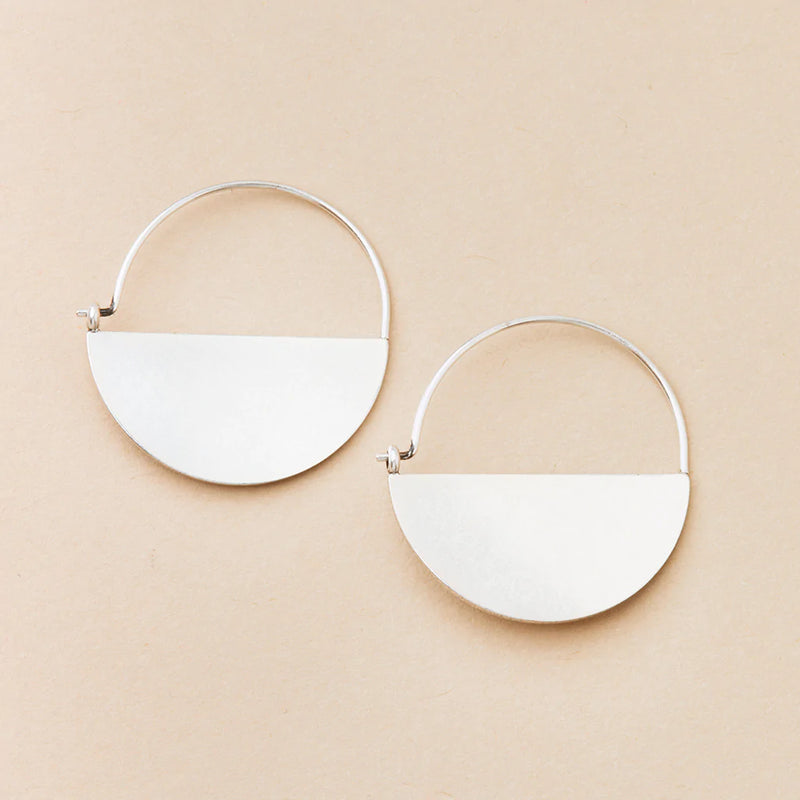 Refined Earring Collection - Lunar Hoop Earrings