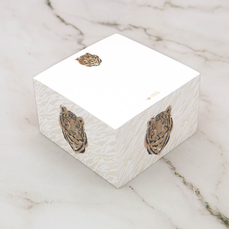 Easy Tiger Note Cube White/Gold 3X3