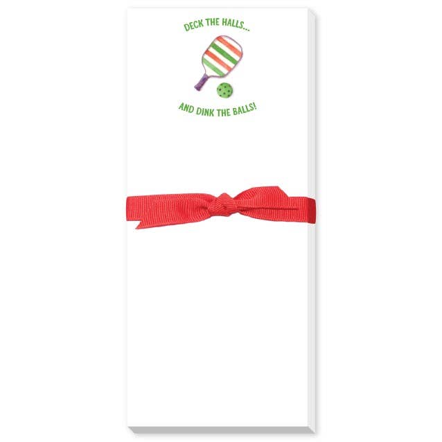 HOLIDAY PICKLEBALL SKINNIE NOTEPAD