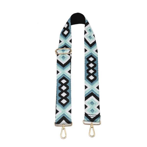 Teal/Green Bohemian Guitar Strap