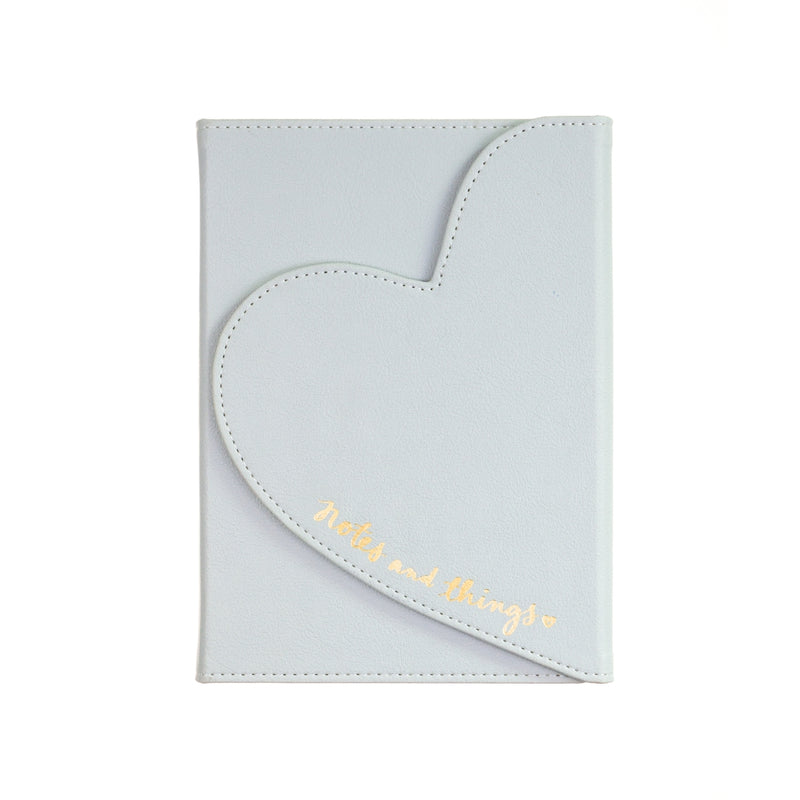 Dayna Lee Heart Flap Journal Grey