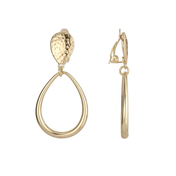 Goretti Clip Earrings Gold