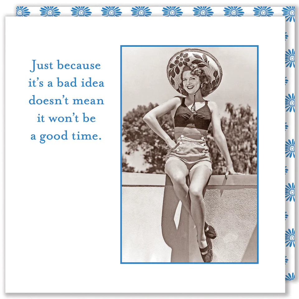 Bad Idea, Good Time Beverage Napkin - Thumbnail 4