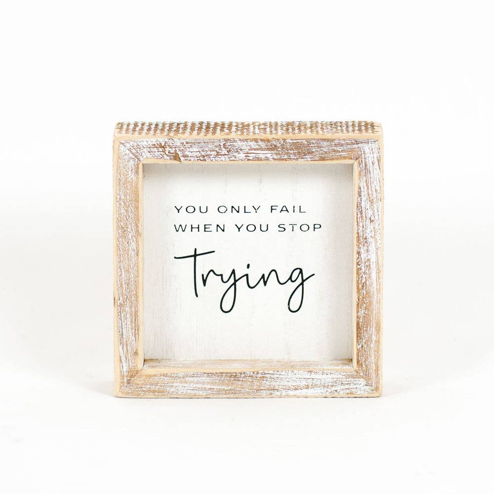 Adams & Co. Stop Trying Framed Plaque - Thumbnail 2