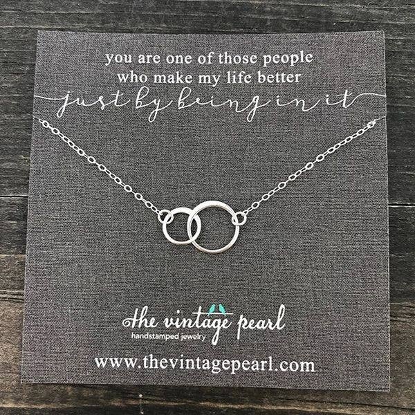 Just by Being in It Necklace (sterling silver)