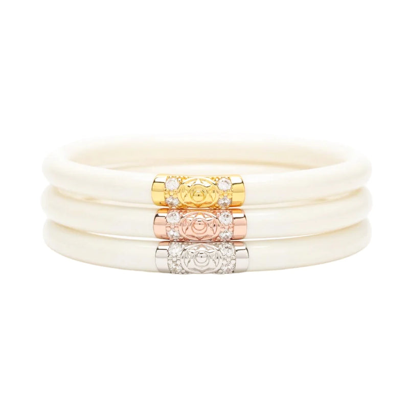 Ivory Three Kings All Weather Bangles Set of 3