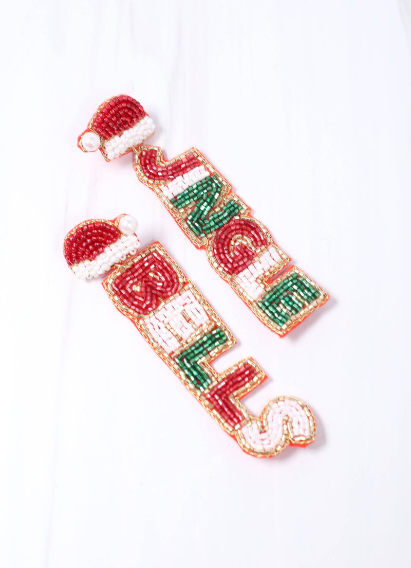 Jingle Bells Drop Earring RED: Default