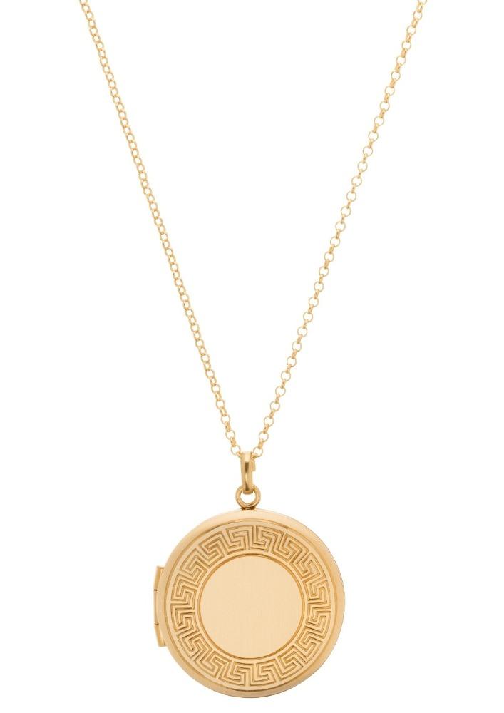 Cheris Small Locket 16" Gold Necklace