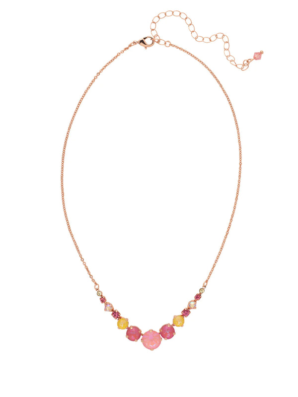 London Tennis Necklace Pink Pineapple