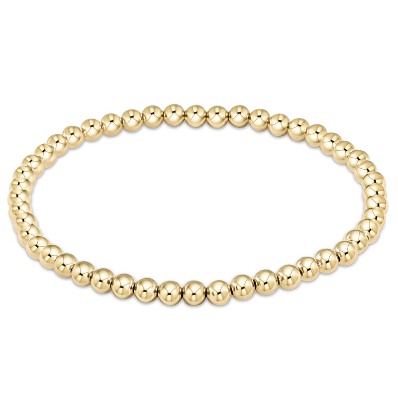 Extends Classic Gold 4mm Bead Bracelet