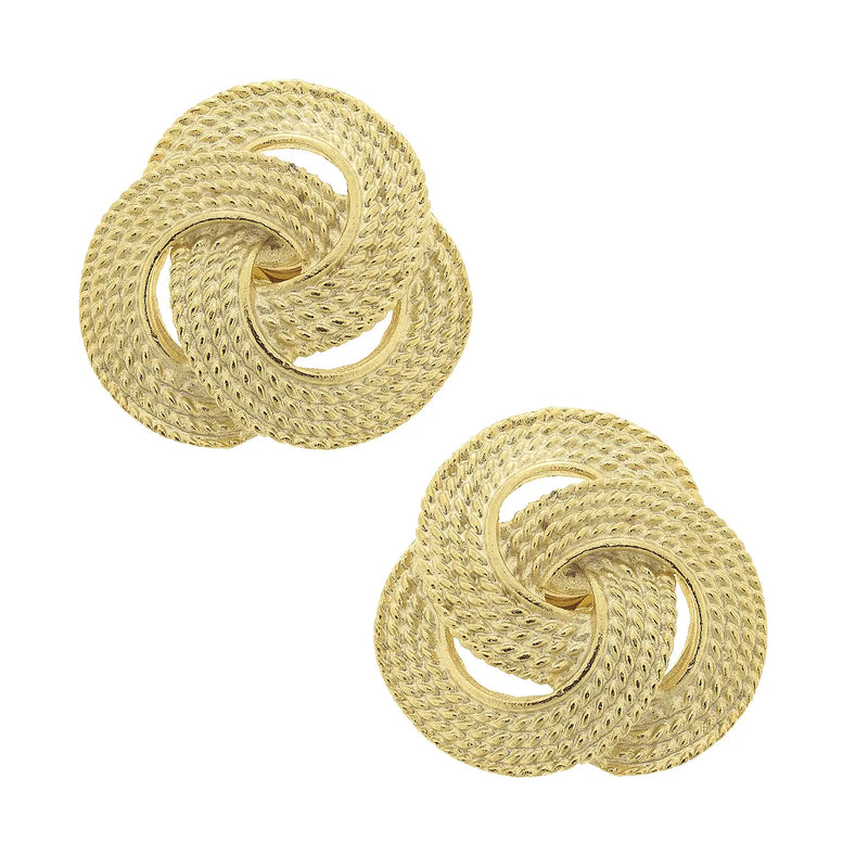 Gold Vintage Inspired Clip Earrings