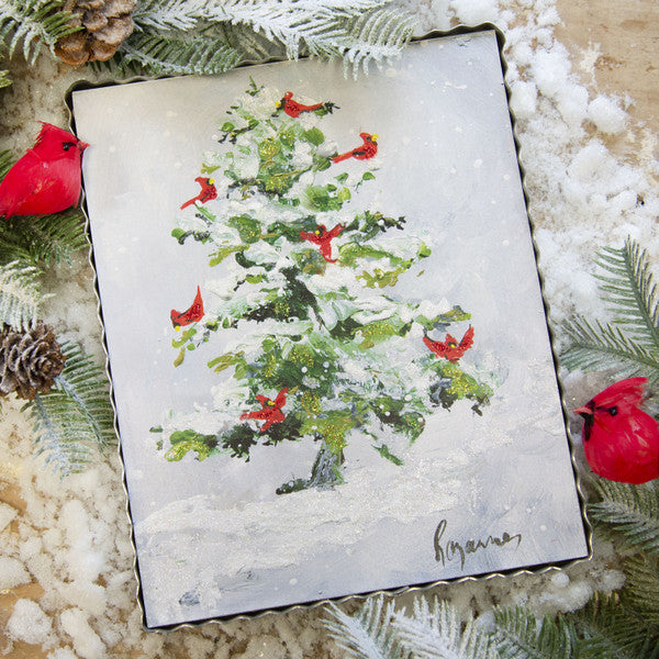Rozie’s Snowy Cardinal Tree