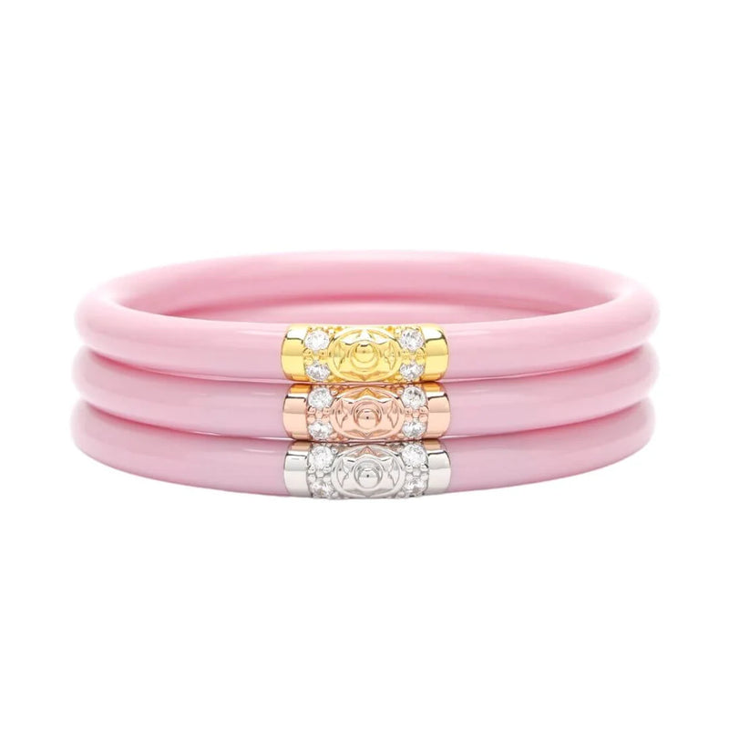 Pink Three Kings All Weather Bangles Set of 3