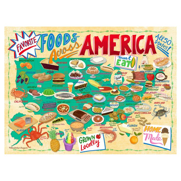 Foods Across America Jigsaw Puzzle