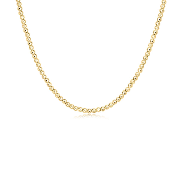 Choker 17” Classic Gold 3mm Bead