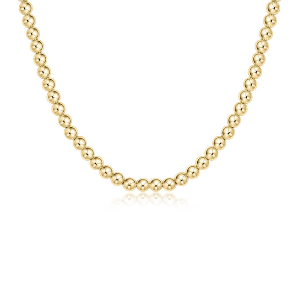 Choker 15” Classic Gold 5mm Bead