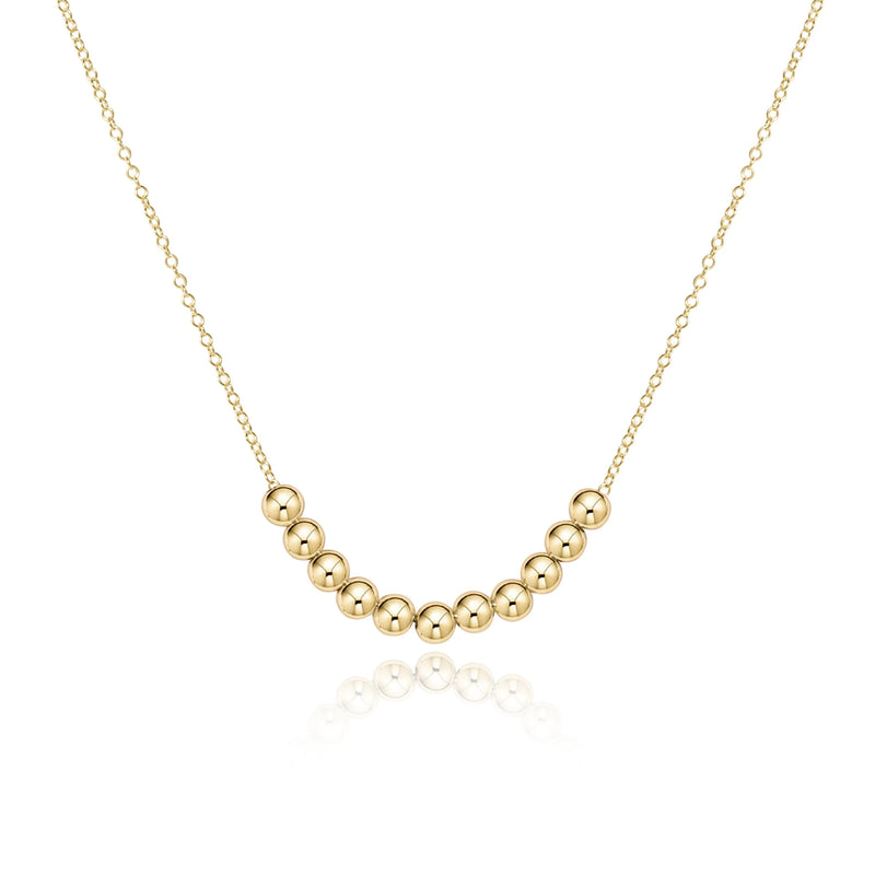 Classic Beaded Bliss Gold 16” Necklace