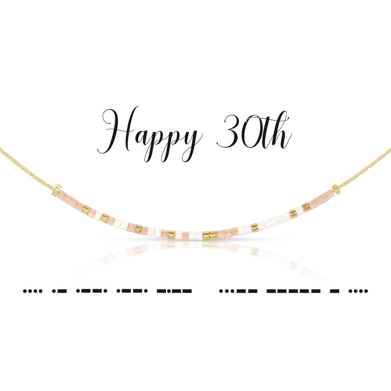 Happy 30th Necklace