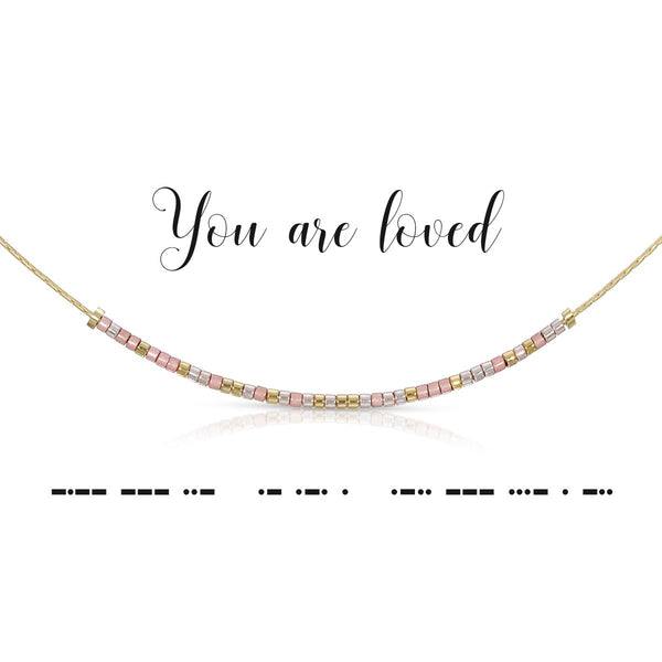 You are Loved Morse Code Necklace