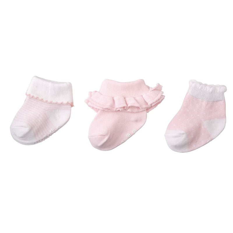 Pink Layette Sock Set