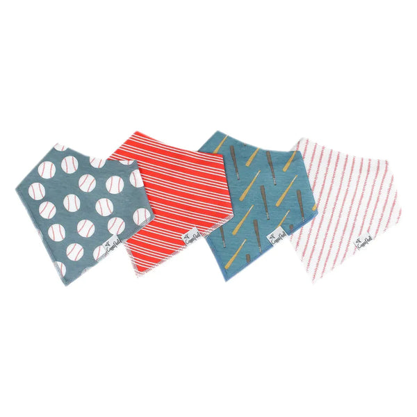 Slugger Baby Bandana Bib Set (4-Pack)