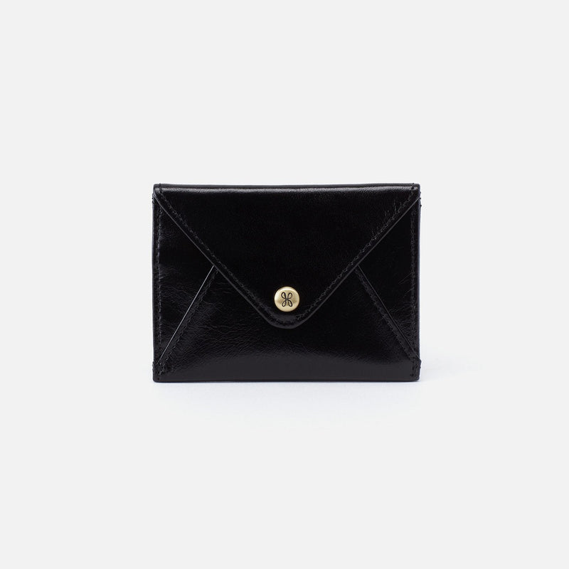 Simi Card Case Black Vintage Hide
