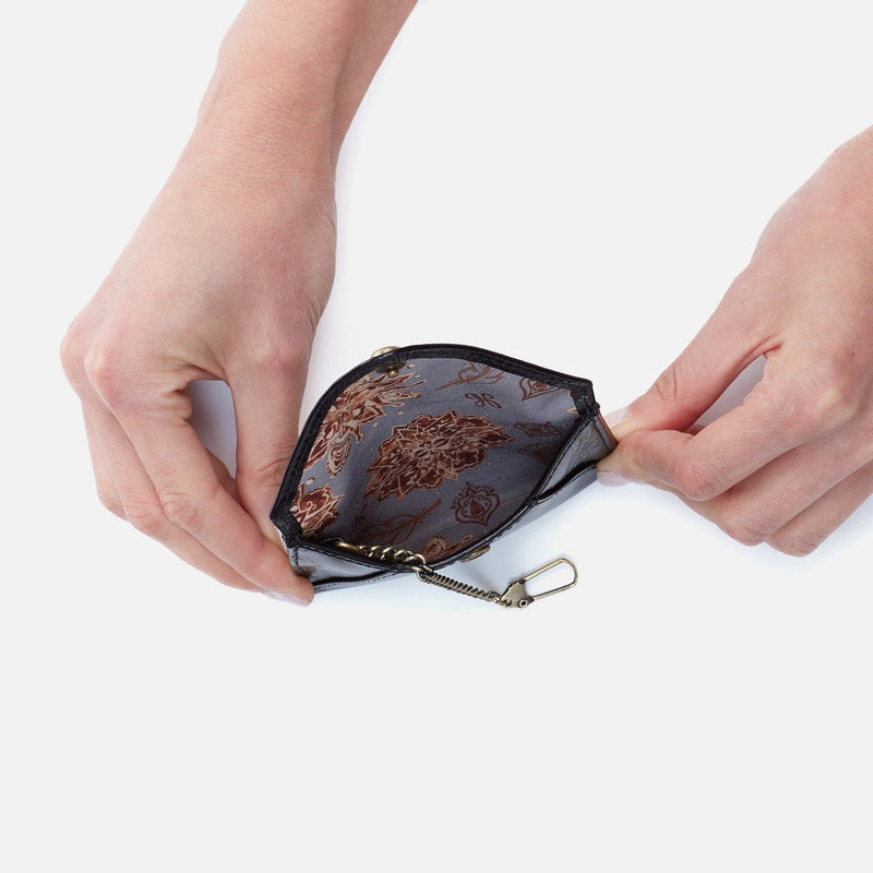 Simi Card Case Black Vintage Hide