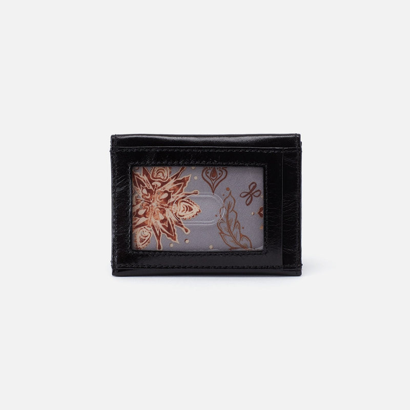 Simi Card Case Black Vintage Hide